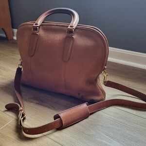Vintage Coach Classic Bancroft Briefcase 5290 British Tan